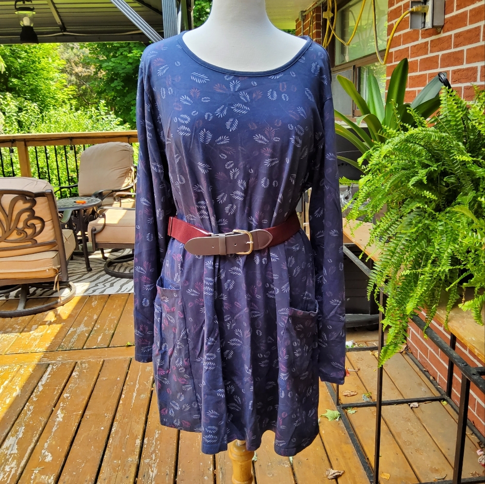 Mountain Warehouse Tunic/Dress with Pockets & Belt 100% Cotton